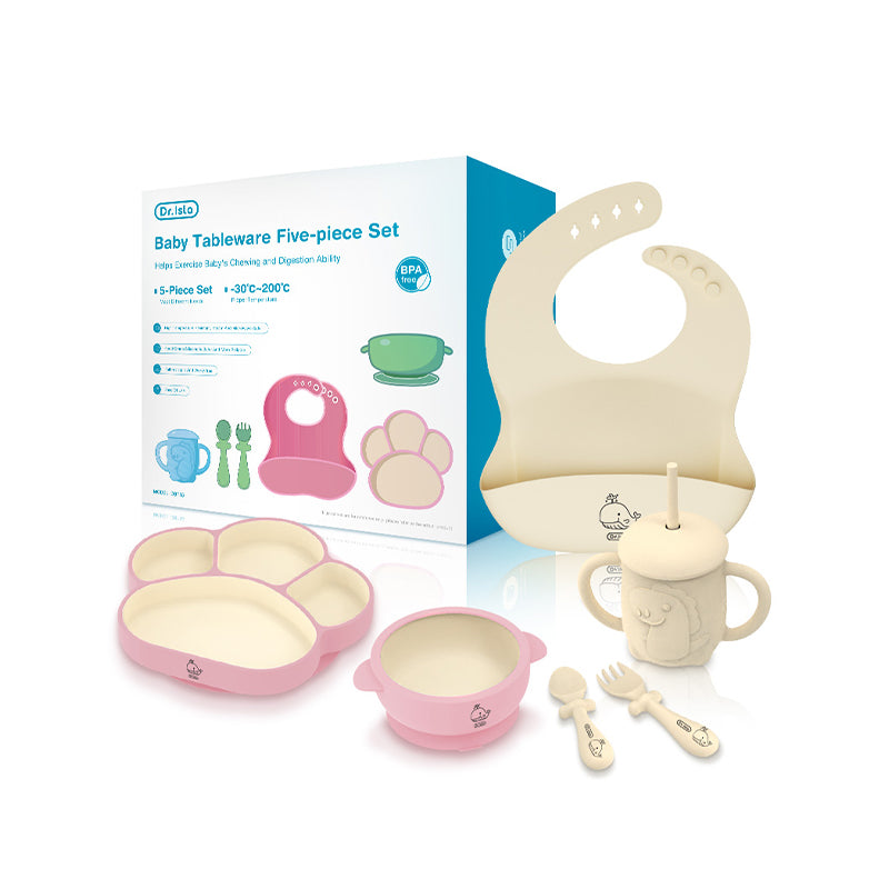 Silicone Baby Tableware 5 piece Set