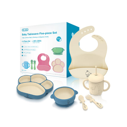 Silicone Baby Tableware 5 piece Set